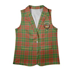 ScotsTee Shop Scottish MacDonald of Kingsburgh Ancient Women's Tartan Sleeveless Blazer Suit Vest