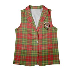 ScotsTee Shop Scottish Leask Modern Women's Tartan Sleeveless Blazer Suit Vest