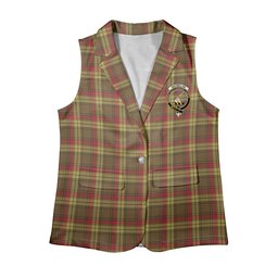 ScotsTee Shop Scottish MacMillan Old Weathered Women's Tartan Sleeveless Blazer Suit Vest