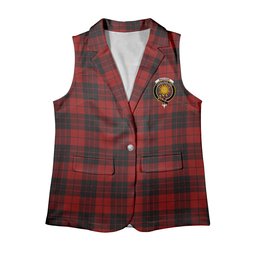 ScotsTee Shop Scottish MacLeod of Raasay Women's Tartan Sleeveless Blazer Suit Vest
