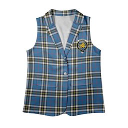 ScotsTee Shop Scottish MacTavish Dress Modern Women's Tartan Sleeveless Blazer Suit Vest