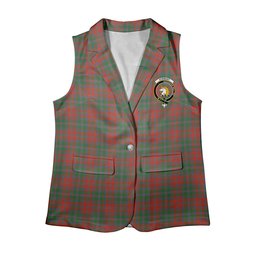 ScotsTee Shop Scottish Stewart of Appin Ancient Clan Women's Tartan Sleeveless Blazer Suit Vest