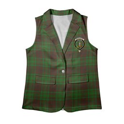 ScotsTee Shop Scottish MacAlister of Glenbarr Hunting Women's Tartan Sleeveless Blazer Suit Vest