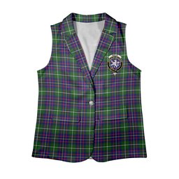 ScotsTee Shop Scottish Inglis Modern Women's Tartan Sleeveless Blazer Suit Vest