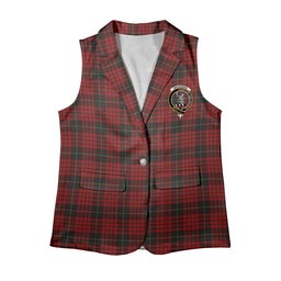 ScotsTee Shop Scottish MacQueen Women's Tartan Sleeveless Blazer Suit Vest