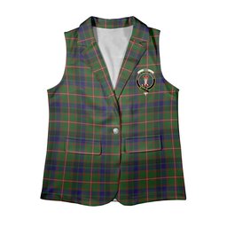ScotsTee Shop Scottish Reid Green Women's Tartan Sleeveless Blazer Suit Vest
