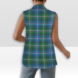 ScotsTee Shop Scottish Shaw of Carolina Ancient Women's Tartan Sleeveless Blazer Suit Vest