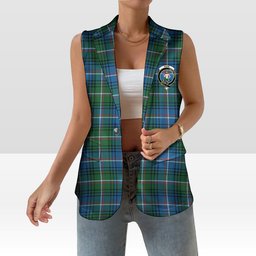 ScotsTee Shop Scottish Shaw of Carolina Ancient Women's Tartan Sleeveless Blazer Suit Vest