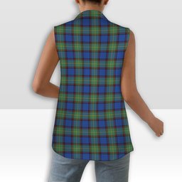 ScotsTee Shop Scottish Sinclair-Brown Modern Women's Tartan Sleeveless Blazer Suit Vest