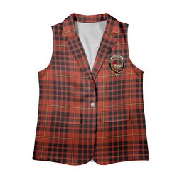 ScotsTee Shop Scottish MacDonald of Ardnamurchan Ancient Women's Tartan Sleeveless Blazer Suit Vest