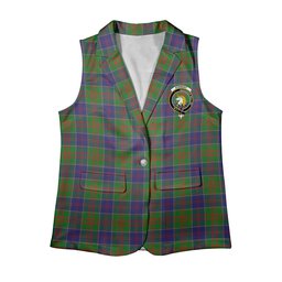 ScotsTee Shop Scottish Stewart of Appin Hunting Modern Women's Tartan Sleeveless Blazer Suit Vest