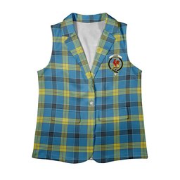 ScotsTee Shop Scottish Laing Modern Women's Tartan Sleeveless Blazer Suit Vest