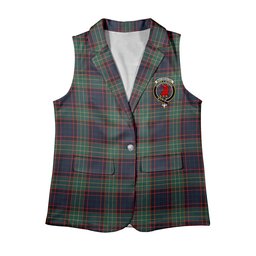 ScotsTee Shop Scottish MacNeacail Hunting Modern Women's Tartan Sleeveless Blazer Suit Vest