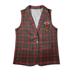 ScotsTee Shop Scottish McDuff Women's Tartan Sleeveless Blazer Suit Vest