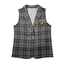ScotsTee Shop Scottish Thomson Grey Women's Tartan Sleeveless Blazer Suit Vest