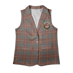 ScotsTee Shop Scottish McConnell Weathered Women's Tartan Sleeveless Blazer Suit Vest