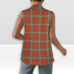 ScotsTee Shop Scottish MacLaine of Loch Buie Ancient Women's Tartan Sleeveless Blazer Suit Vest