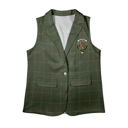 ScotsTee Shop Scottish MacKinnon Hunting Women's Tartan Sleeveless Blazer Suit Vest
