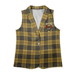 ScotsTee Shop Scottish McLeod Women's Tartan Sleeveless Blazer Suit Vest