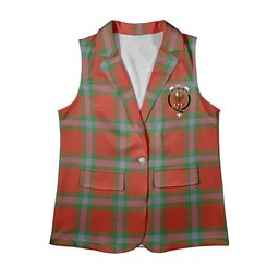 ScotsTee Shop Scottish McLaine of Loch Buie Ancient Women's Tartan Sleeveless Blazer Suit Vest
