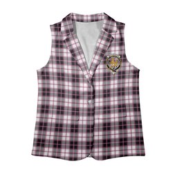 ScotsTee Shop Scottish McPherson Hunting Modern Women's Tartan Sleeveless Blazer Suit Vest