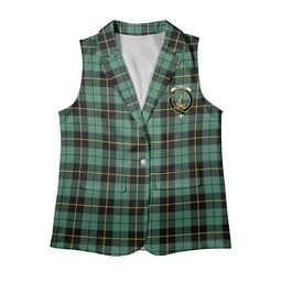 ScotsTee Shop Scottish Wallace Hunting Ancient Women's Tartan Sleeveless Blazer Suit Vest
