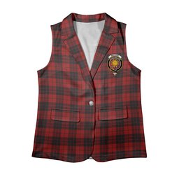 ScotsTee Shop Scottish MacLeod of Raasay Highland Women's Tartan Sleeveless Blazer Suit Vest