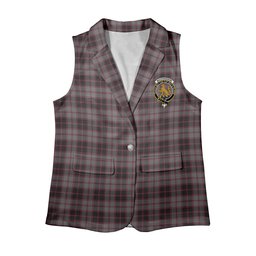 ScotsTee Shop Scottish MacPherson Hunting Women's Tartan Sleeveless Blazer Suit Vest