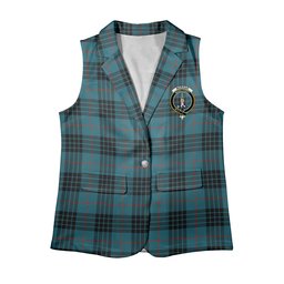 ScotsTee Shop Scottish Morgan Ancient Women's Tartan Sleeveless Blazer Suit Vest