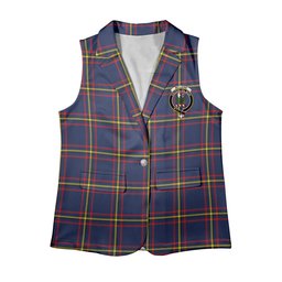 ScotsTee Shop Scottish McLaine of Lochbuie Hunting Modern Women's Tartan Sleeveless Blazer Suit Vest
