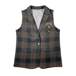 ScotsTee Shop Scottish Stewart Black Ancient Women's Tartan Sleeveless Blazer Suit Vest