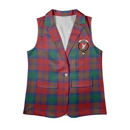 ScotsTee Shop Scottish Lindsay Modern Women's Tartan Sleeveless Blazer Suit Vest