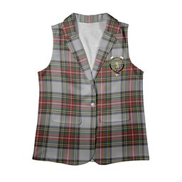 ScotsTee Shop Scottish Stewart Dress Women's Tartan Sleeveless Blazer Suit Vest
