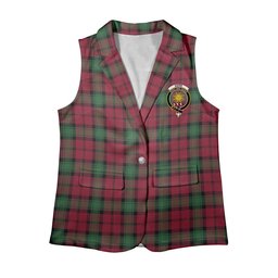 ScotsTee Shop Scottish Kerr Modern Clan Women's Tartan Sleeveless Blazer Suit Vest