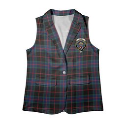 ScotsTee Shop Scottish Nairn Modern Women's Tartan Sleeveless Blazer Suit Vest