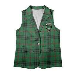 ScotsTee Shop Scottish MacArthur-Fox Ancient Women's Tartan Sleeveless Blazer Suit Vest