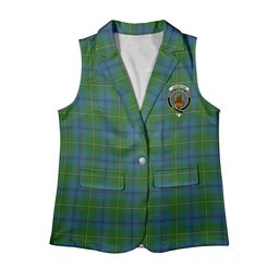 ScotsTee Shop Scottish Johnston Women's Tartan Sleeveless Blazer Suit Vest