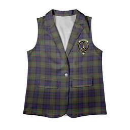 ScotsTee Shop Scottish MacLellan Women's Tartan Sleeveless Blazer Suit Vest