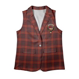 ScotsTee Shop Scottish MacDonald of Ardnamurchan Women's Tartan Sleeveless Blazer Suit Vest