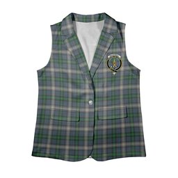 ScotsTee Shop Scottish MacDowall Women's Tartan Sleeveless Blazer Suit Vest
