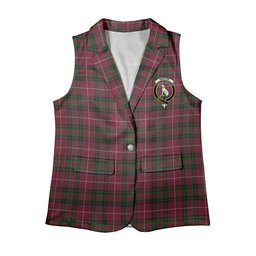 ScotsTee Shop Scottish Hunter of Bute Women's Tartan Sleeveless Blazer Suit Vest