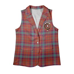 ScotsTee Shop Scottish Pitcairn Heritage Ancient Women's Tartan Sleeveless Blazer Suit Vest