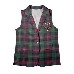 ScotsTee Shop Scottish MacLennan Modern Women's Tartan Sleeveless Blazer Suit Vest