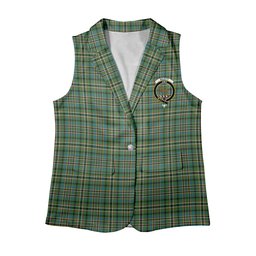 ScotsTee Shop Scottish Scott Green Ancient Women's Tartan Sleeveless Blazer Suit Vest