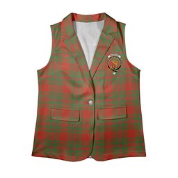 ScotsTee Shop Scottish MacIntosh Red Ancient Women's Tartan Sleeveless Blazer Suit Vest
