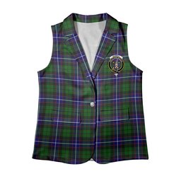 ScotsTee Shop Scottish Russell Modern Women's Tartan Sleeveless Blazer Suit Vest