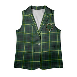 ScotsTee Shop Scottish MacArthur Modern Women's Tartan Sleeveless Blazer Suit Vest
