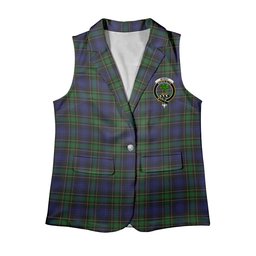 ScotsTee Shop Scottish Mowat Clans Originaux Women's Tartan Sleeveless Blazer Suit Vest