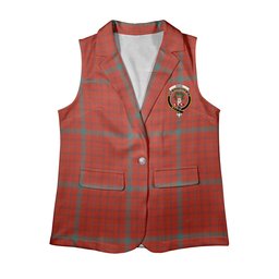 ScotsTee Shop Scottish Ross David Modern Women's Tartan Sleeveless Blazer Suit Vest