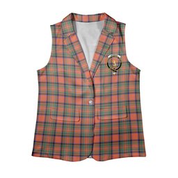 ScotsTee Shop Scottish Stewart Royal Ancient Women's Tartan Sleeveless Blazer Suit Vest